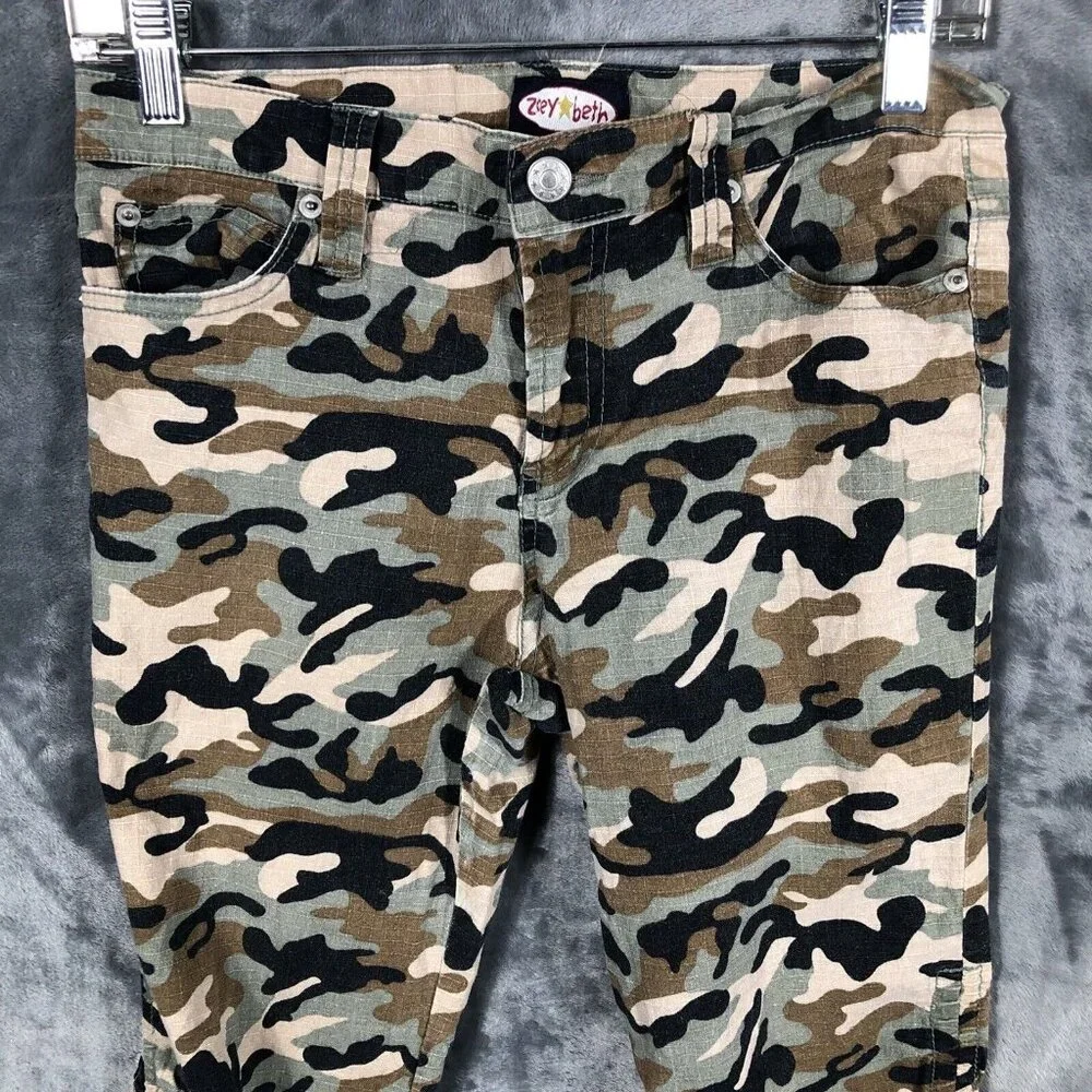 Zoey Beth Shorts Girls 9 Camouflage Bermuda Pants - Picture 2 of 9